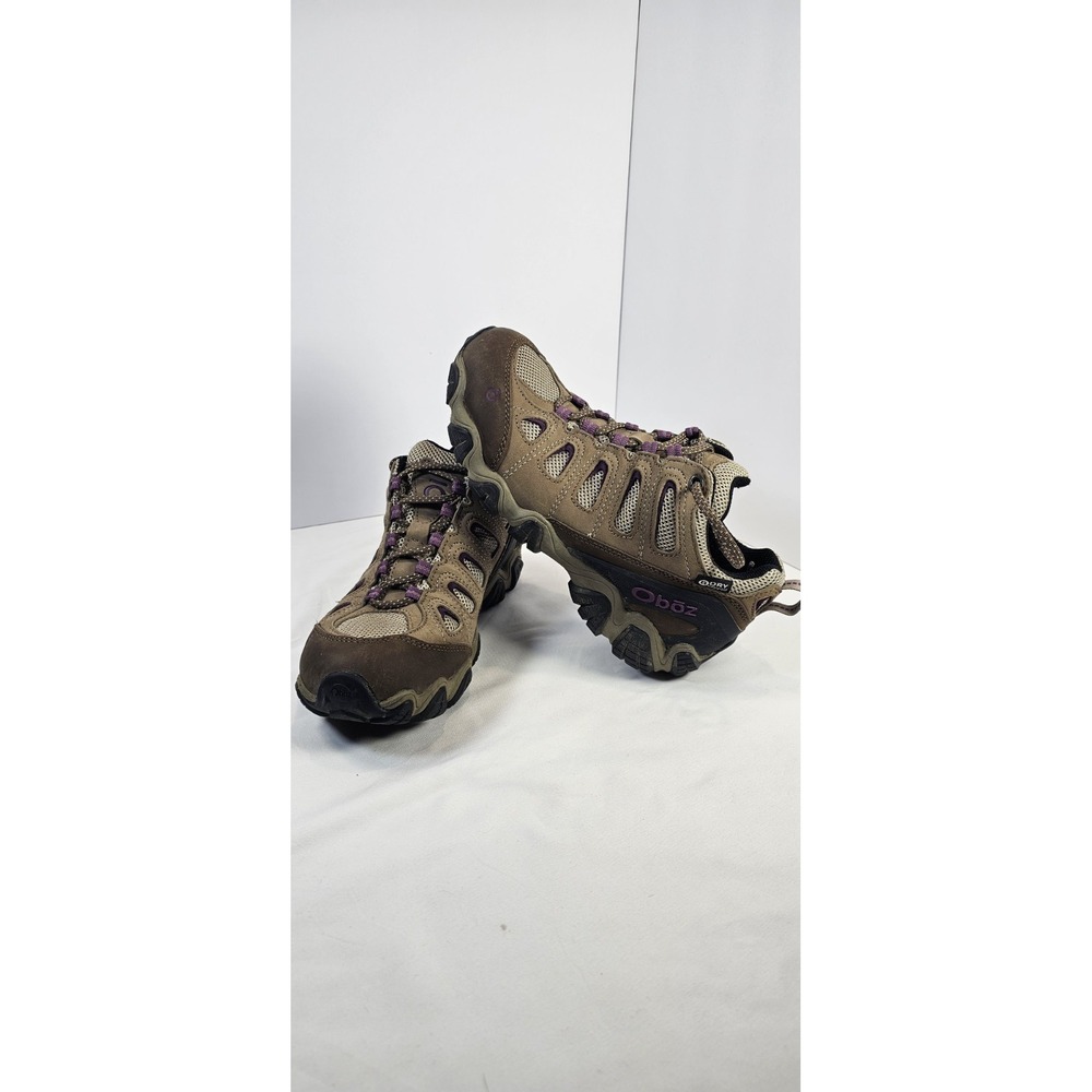 Oboz Sawtooth II Hiking Shoes Low Waterproof BDry Women US 7.5 UK 5 Brown Purple
